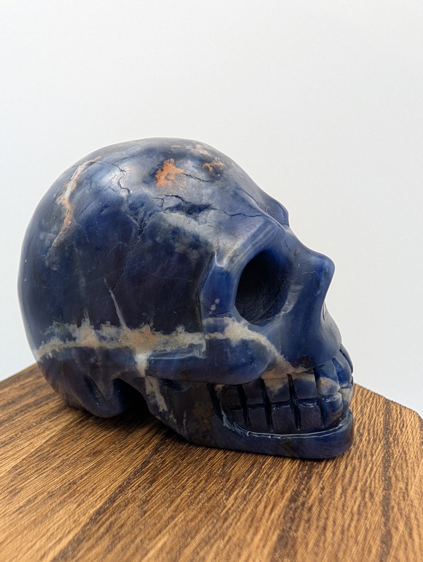 Blue Sodalite Crystal Skull Carvings