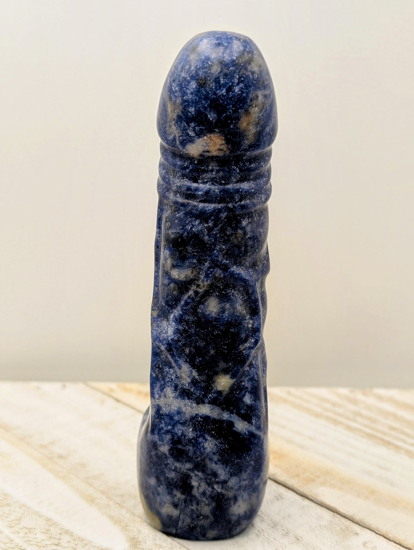 Crystal Carving, Large Phallus - Men's Penis (Garden Quartz, Sodalite, Rose Quartz, Zebra Jasper)