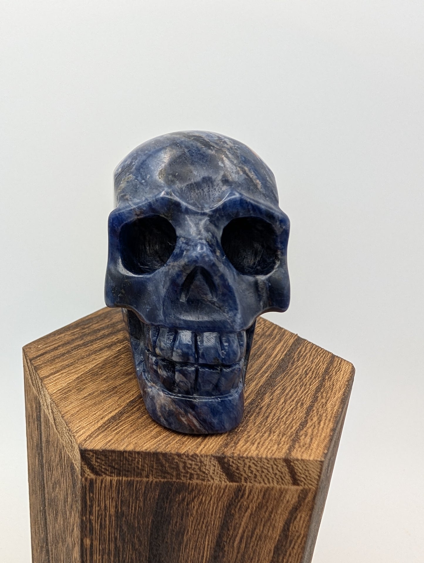 Blue Sodalite Crystal Skull Carvings