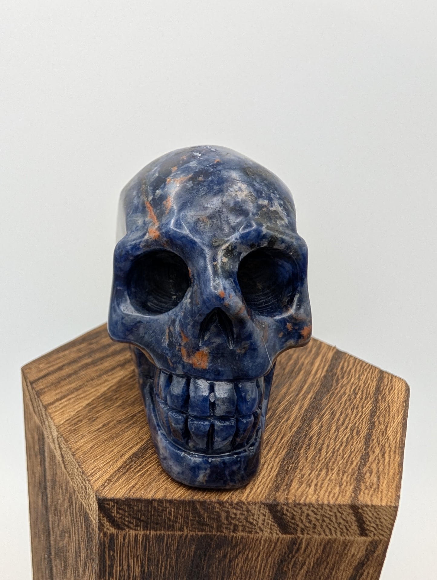 Blue Sodalite Crystal Skull Carvings