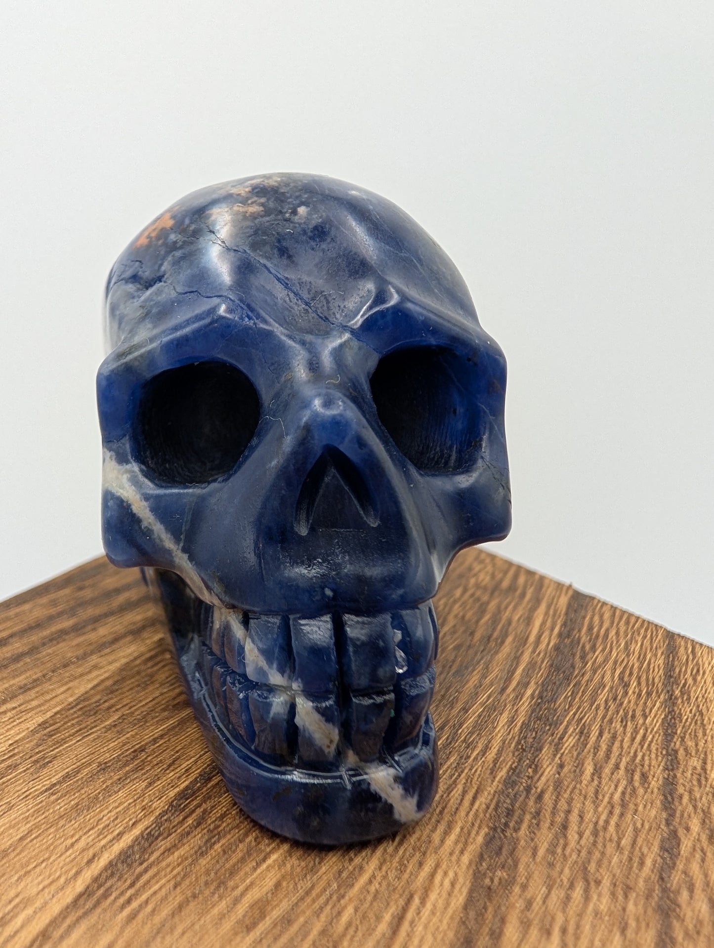 Blue Sodalite Crystal Skull Carvings