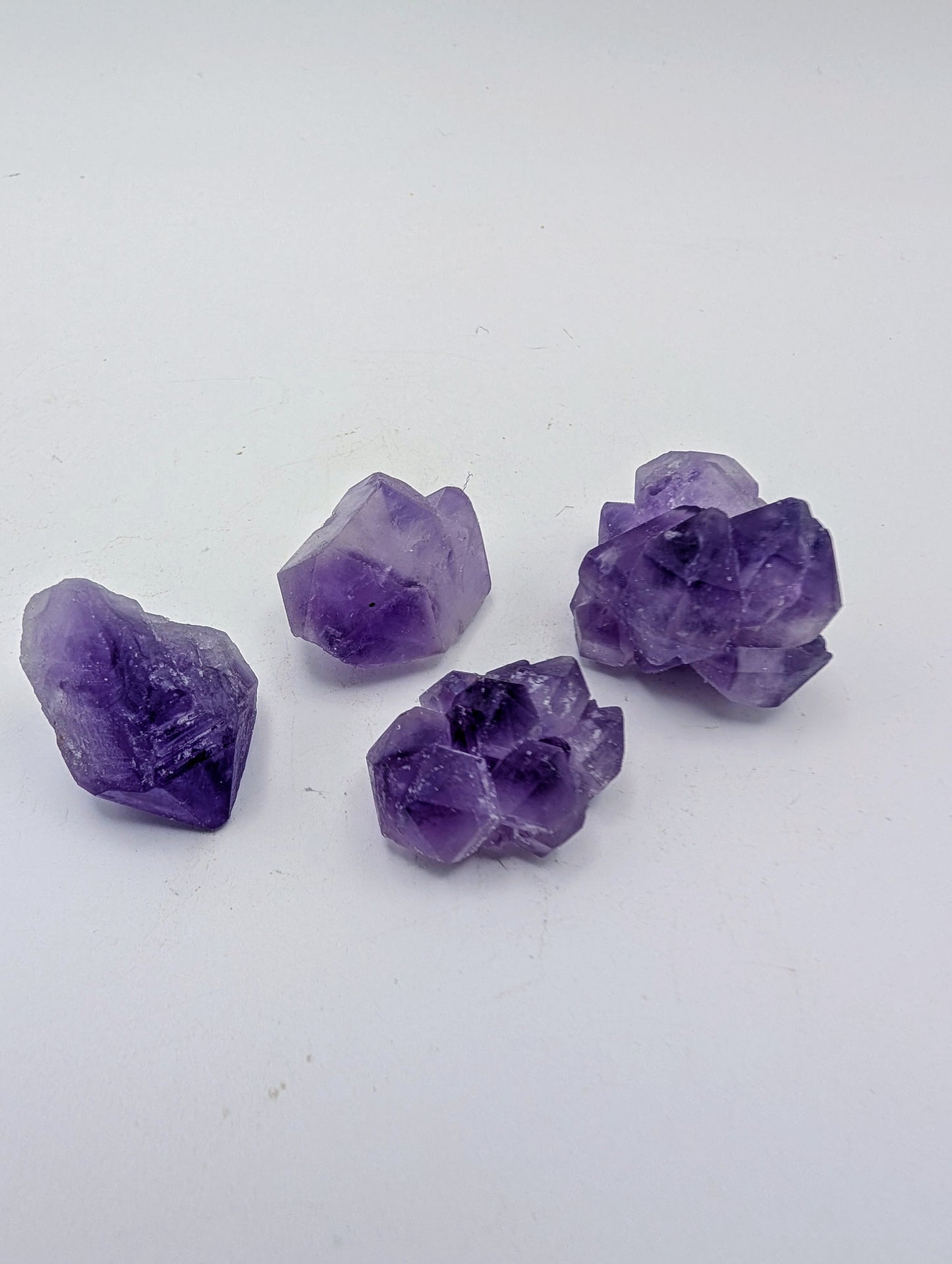 Spirit Quartz Raw Amethyst Cluster - 3 pieces