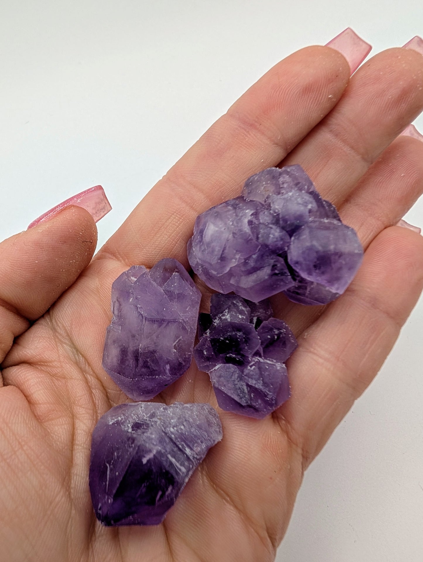 Spirit Quartz Raw Amethyst Cluster - 3 pieces