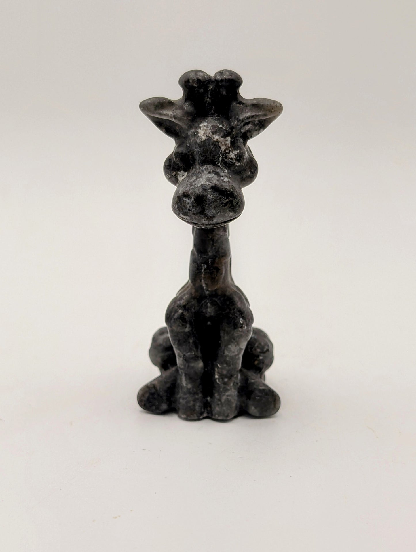 Crystal Giraffe Carvings in Various Stones