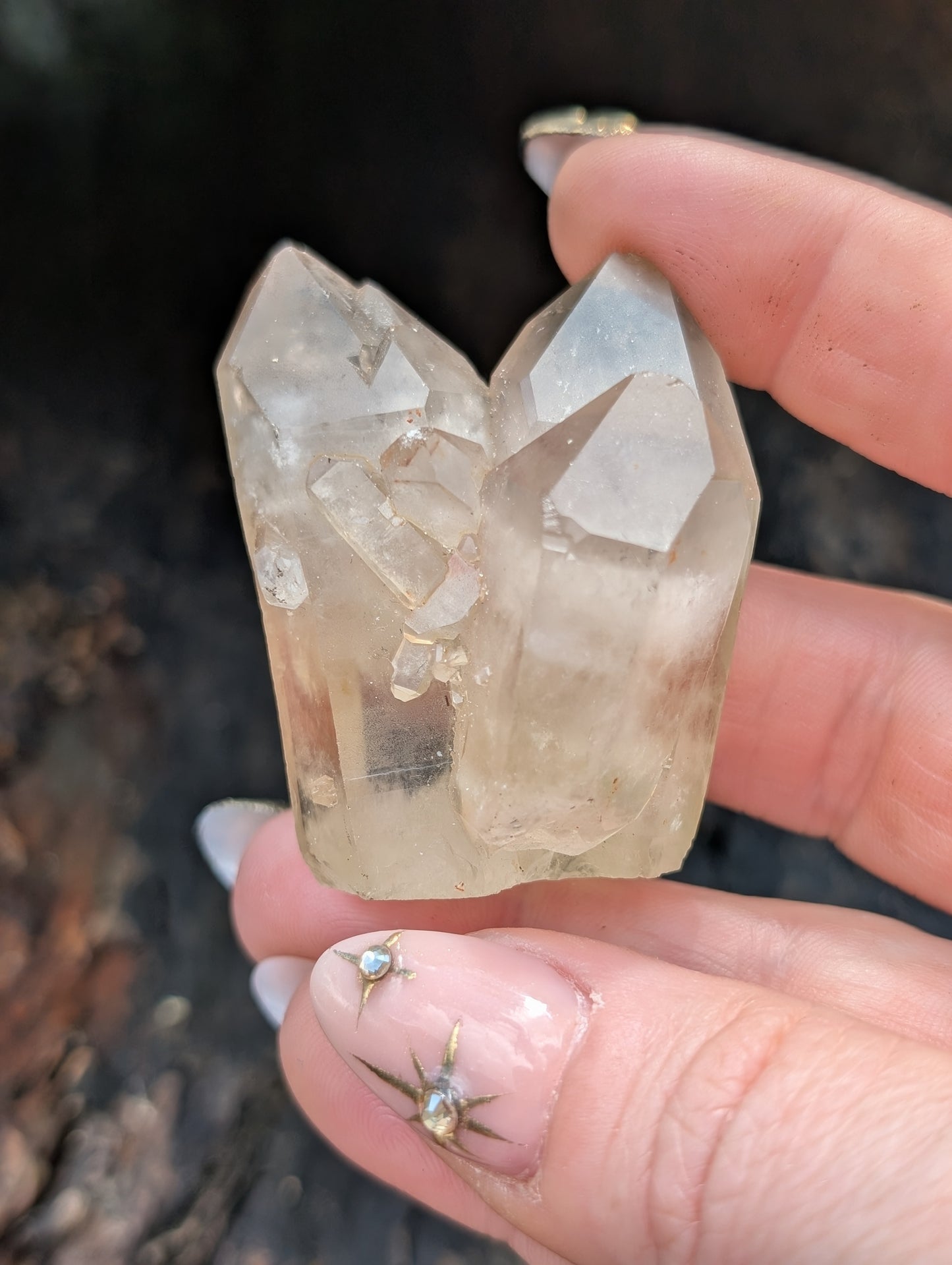 Natural Raw Untreated Citrine Cluster - Mid Grade
