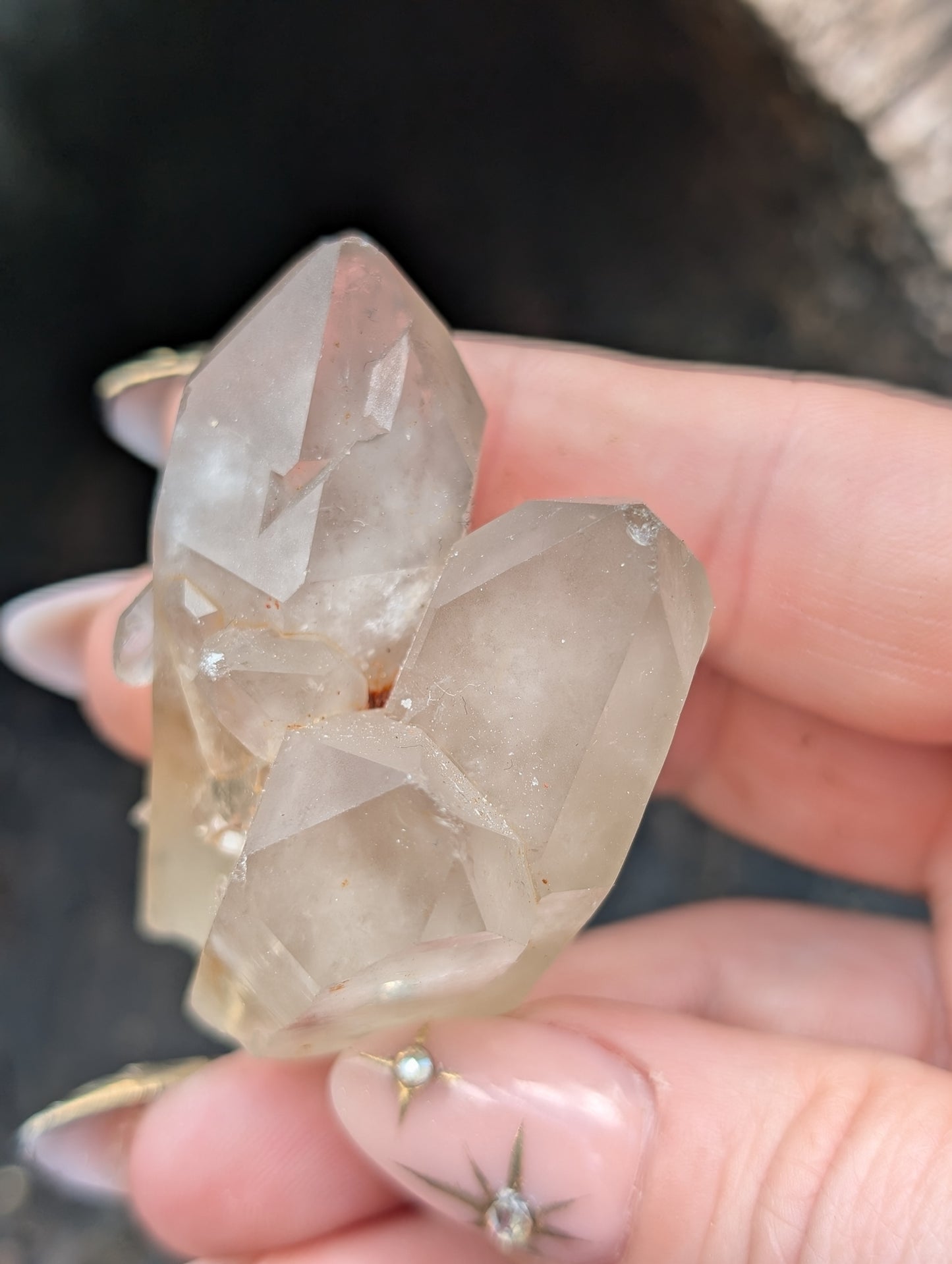 Natural Raw Untreated Citrine Cluster - Mid Grade