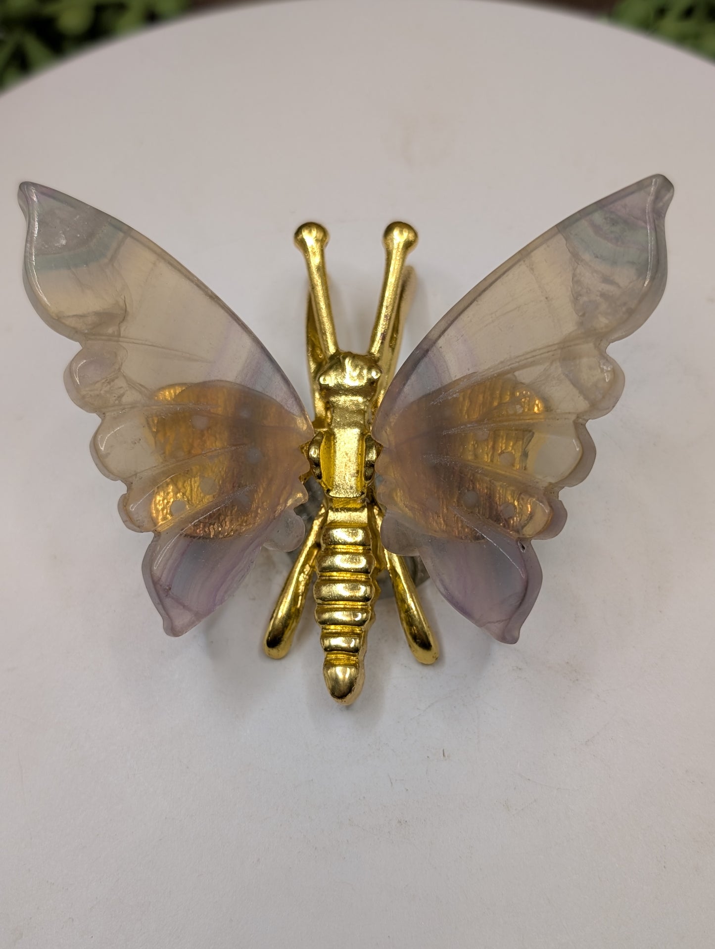 Fluorite Crystal Butterflies - Gemstone Decor