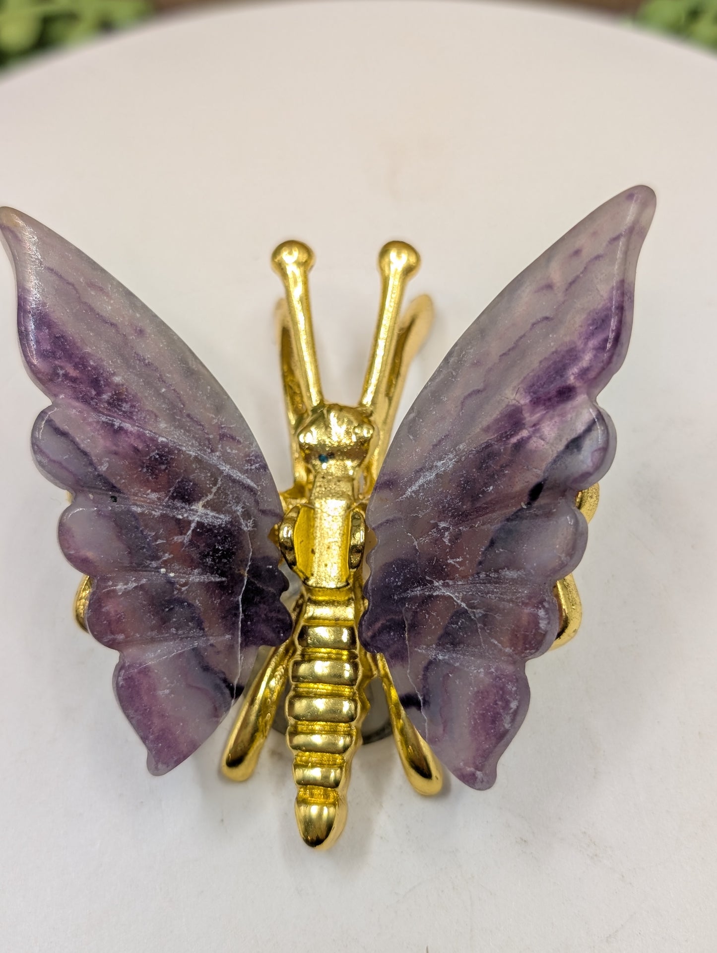 Fluorite Crystal Butterflies - Gemstone Decor