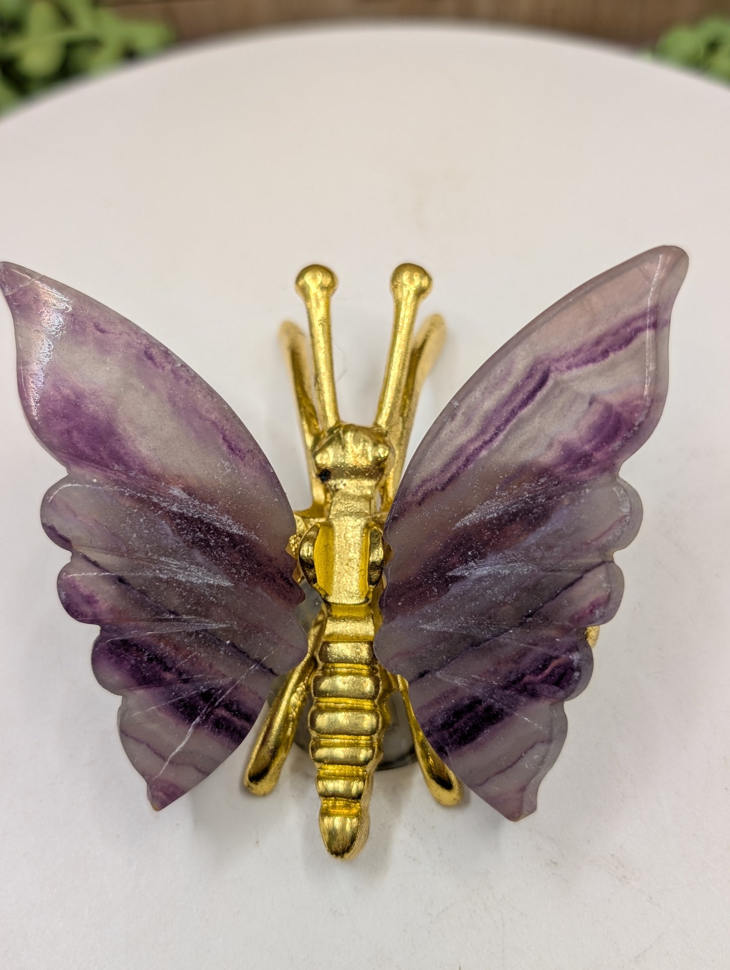 Fluorite Crystal Butterflies - Gemstone Decor