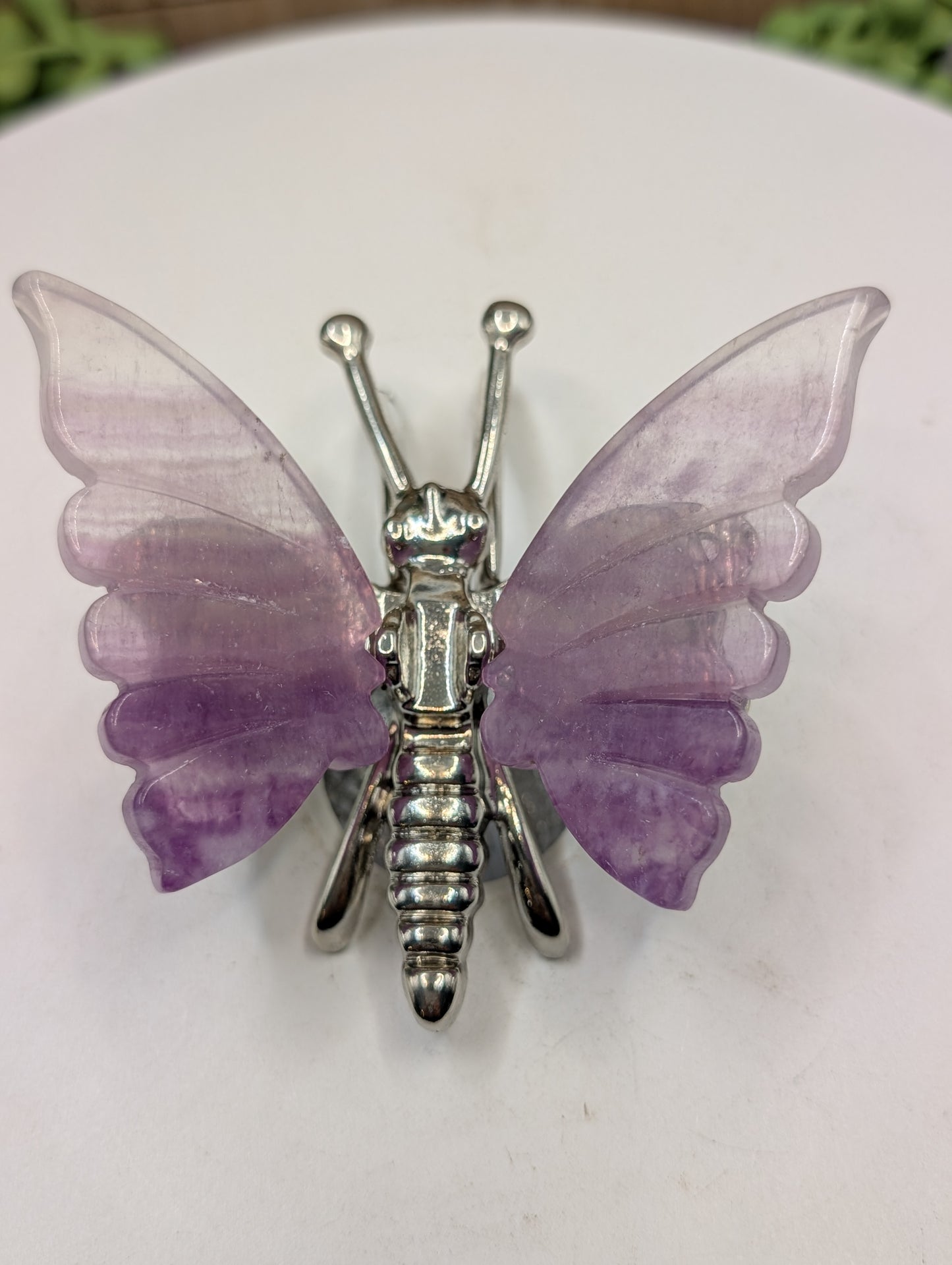 Fluorite Crystal Butterflies - Gemstone Decor