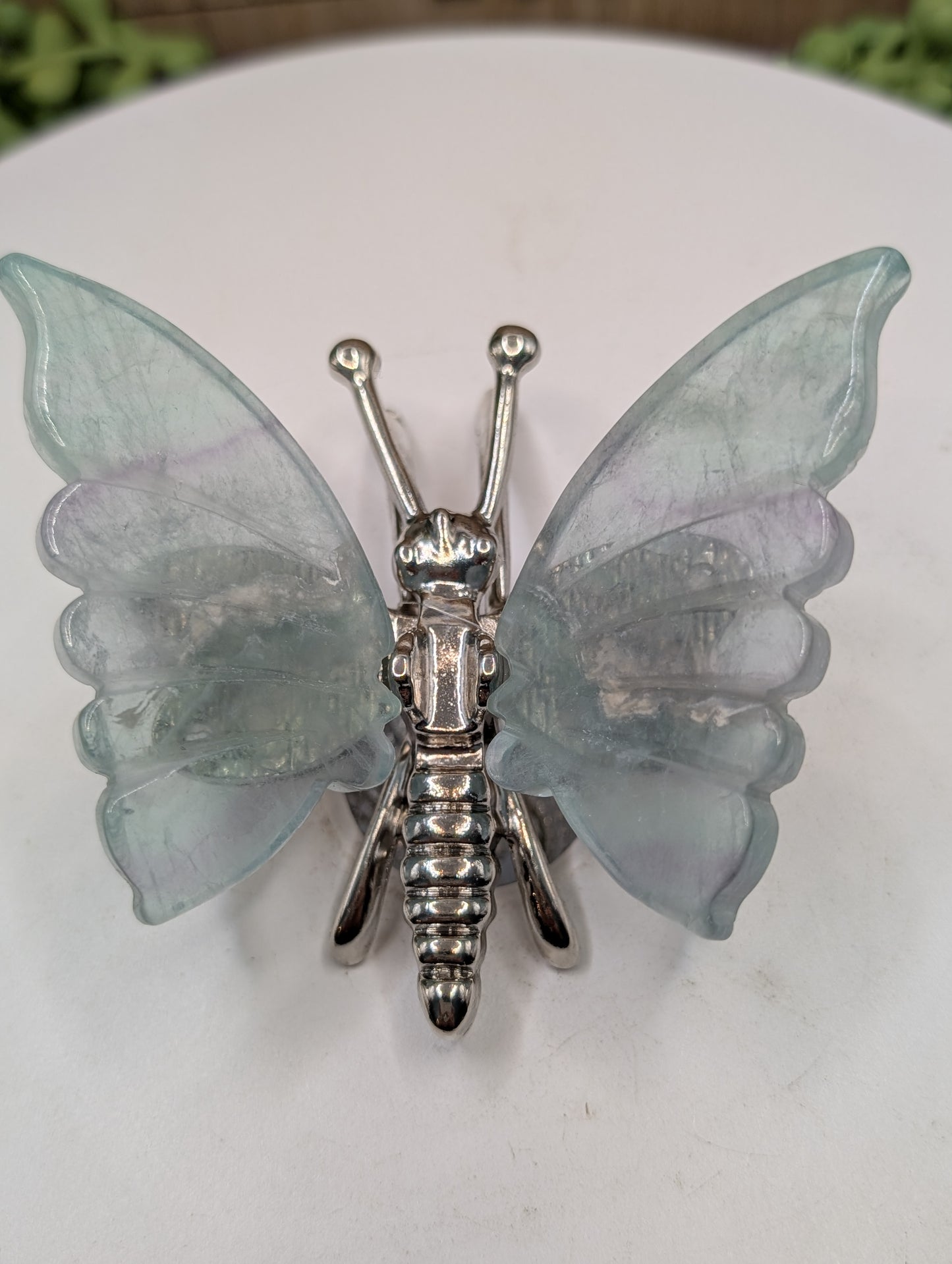 Fluorite Crystal Butterflies - Gemstone Decor