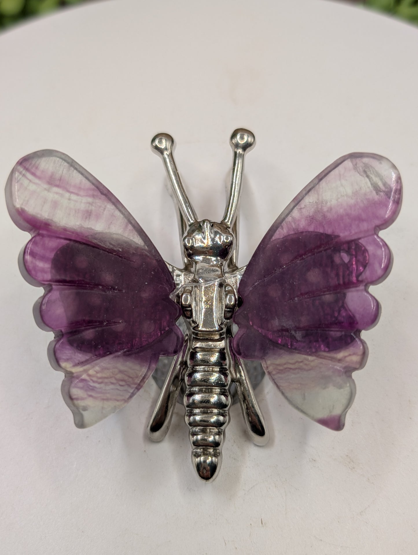 Fluorite Crystal Butterflies - Gemstone Decor