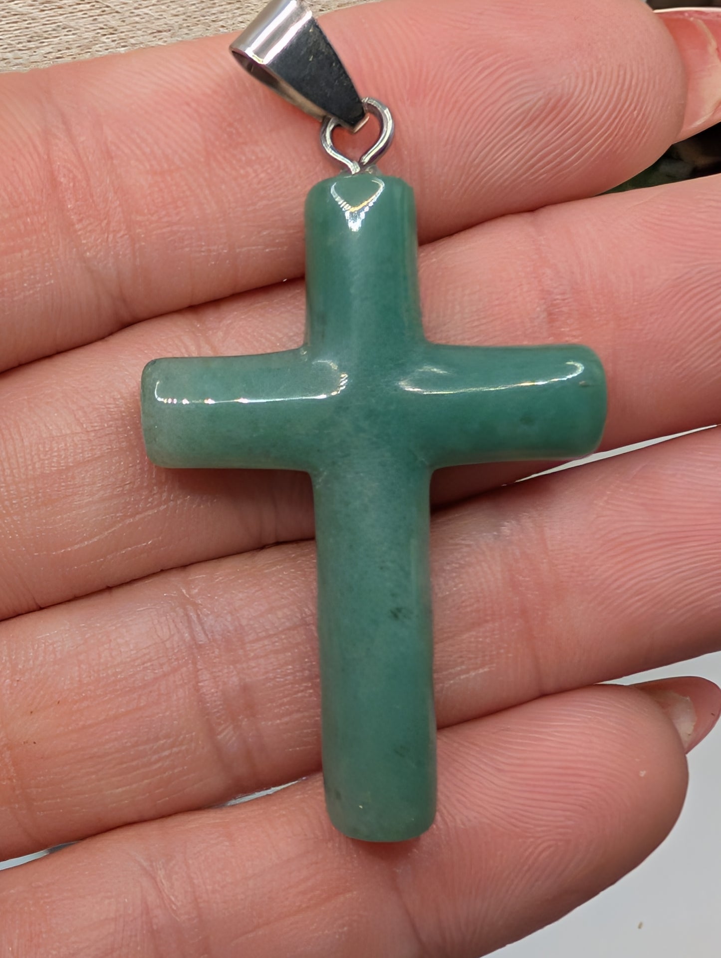 Crystal Natural Stone Cross Pendants - Gemstone Necklace