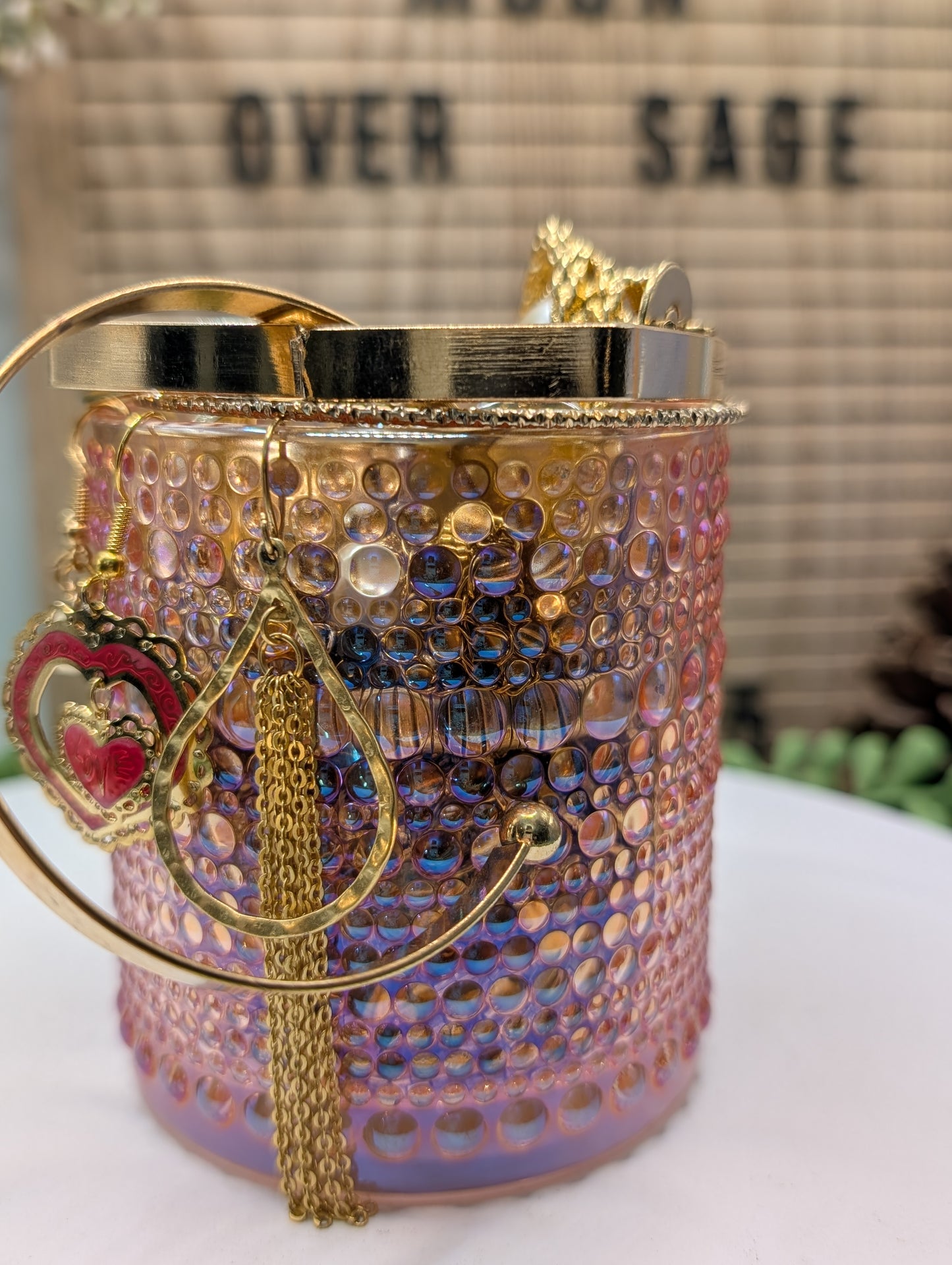 Mystery Jewelry Jar - Gold Tones