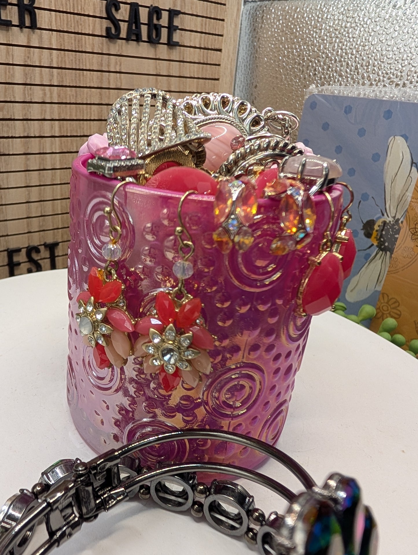 Mystery Jewelry Jar - Pink Tones