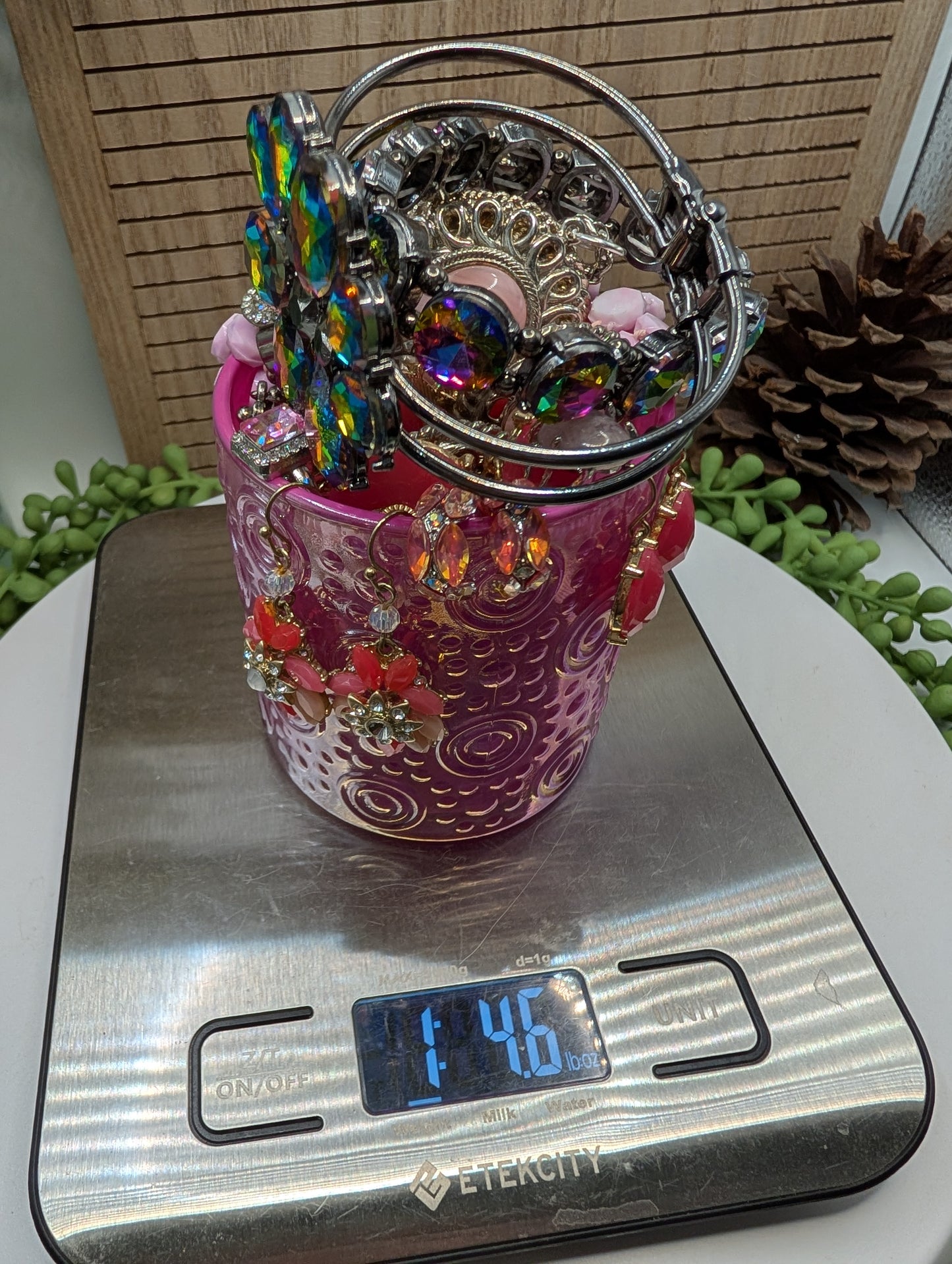 Mystery Jewelry Jar - Pink Tones