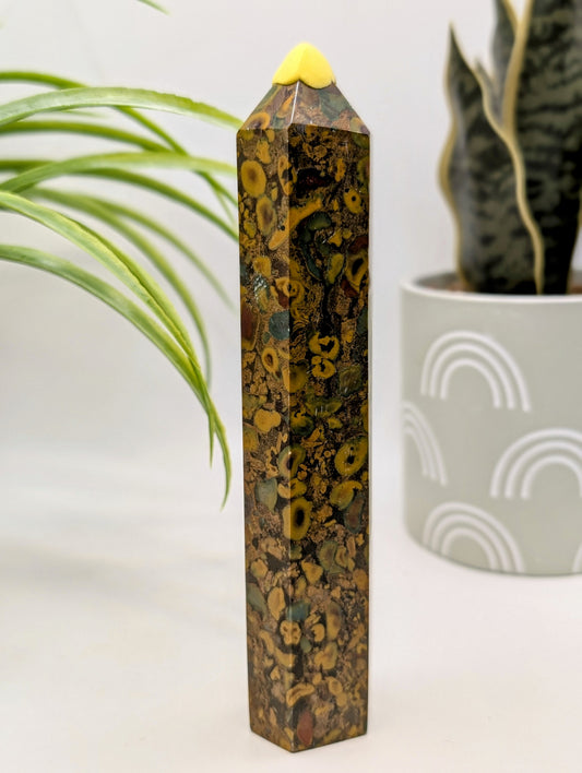 Ajooba Jasper Stone - Fruit Jasper - Bamboo Jasper Towers