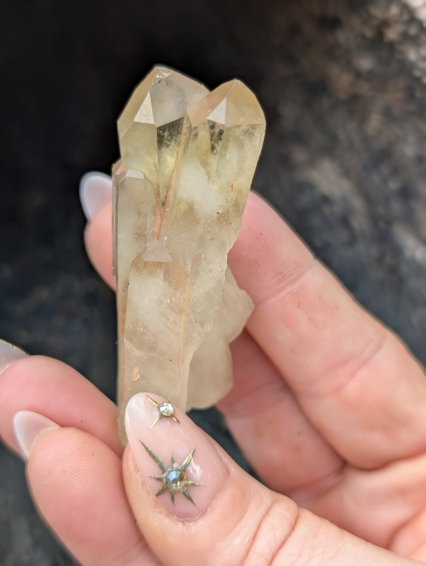 Natural Raw Untreated Citrine Cluster - Mid Grade