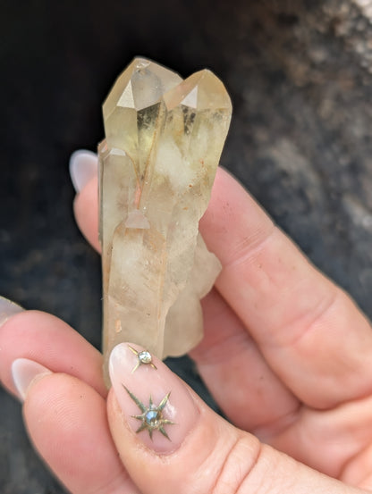 Natural Raw Untreated Citrine Cluster - Mid Grade