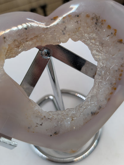 Medium Druzy Agate Heart
