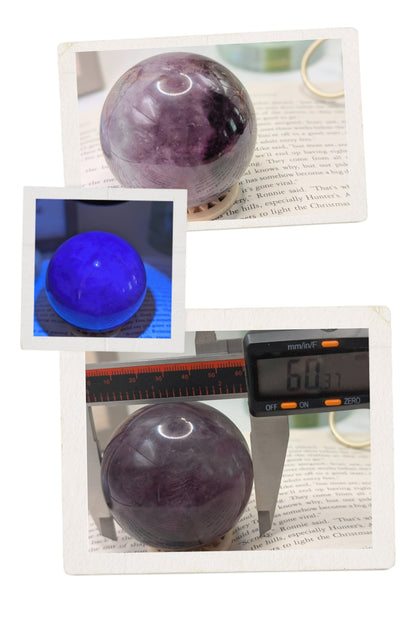 Green & Purple Fluorite Spheres With Brilliant UV Reaction!! Multiple Sizes Available!!