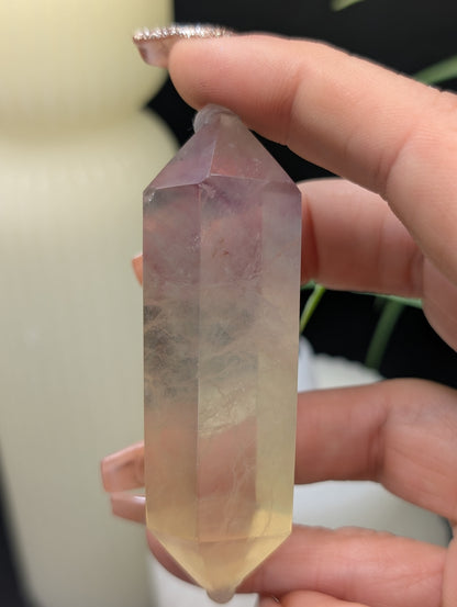 Fluorite Double Terminated Points in Greens, Yellows, Blues and Purple!