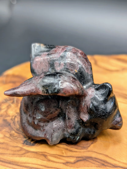 Crystal Angel Cat Carvings