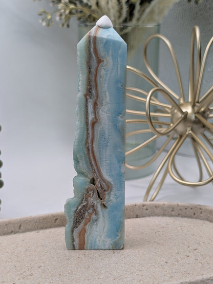 Hemimorphite Druzy Tower