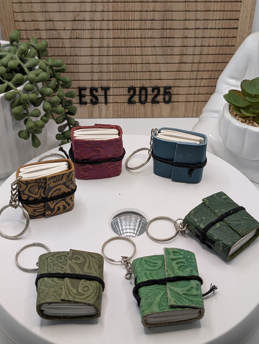 Leather Journal Keychains!!