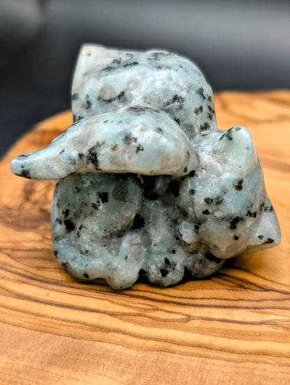Crystal Angel Cat Carvings