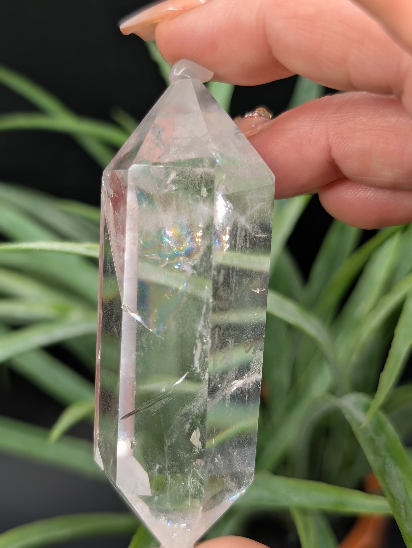 Large Clear Quartz Double Terminated Points with Superb Clarity!!