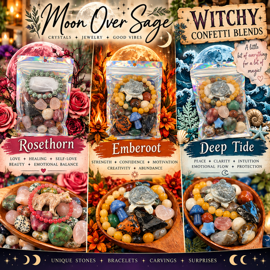 Witchy Crystal Confetti Blends - Exclusive to Moon Over Sage!