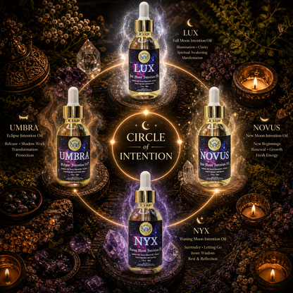 Moon Over Sage's Own Line of Intention Oils Infused with Crystals and Moon Magic!