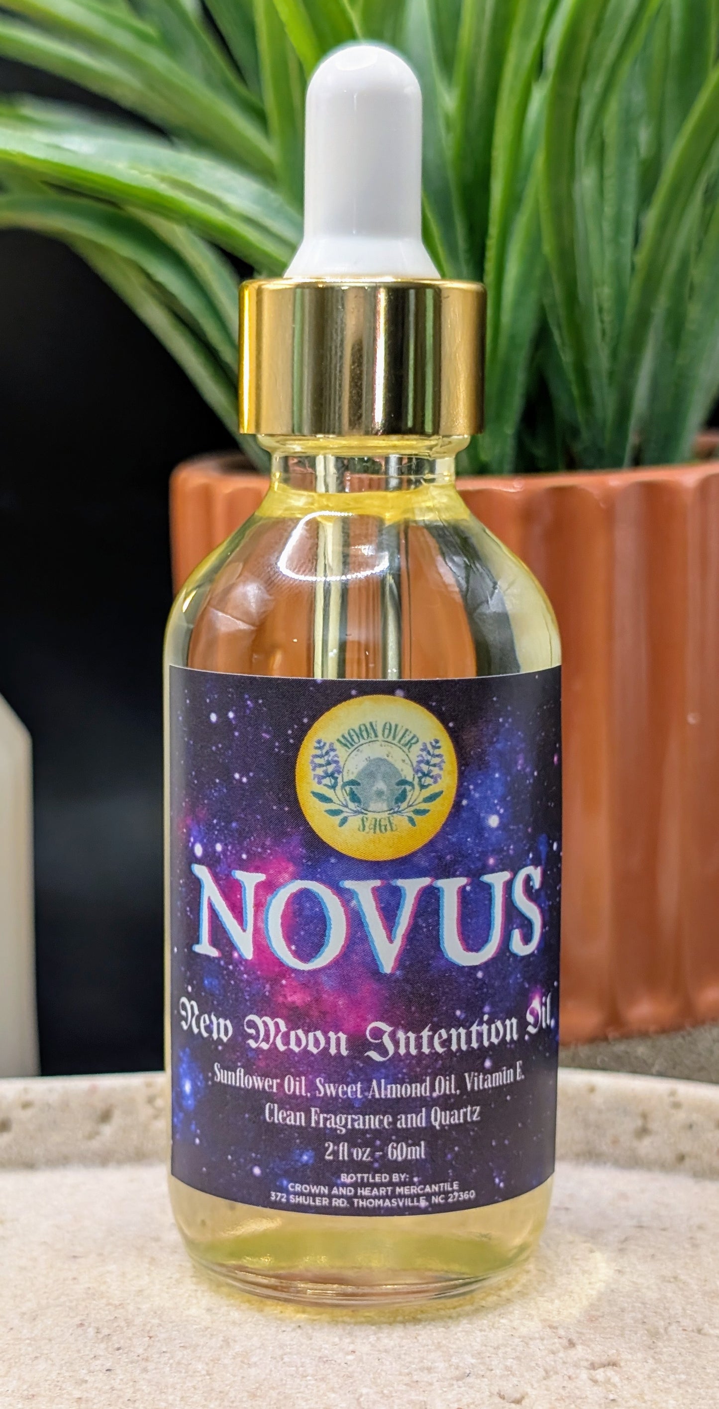 Moon Over Sage's Own Line of Intention Oils Infused with Crystals and Moon Magic!