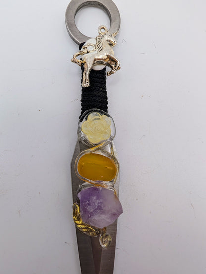 Metal & Crystal Daggers/Athames - Ritual Blades 6"