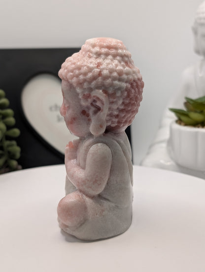 Pink Opal Buddha Statue - Statement Piece