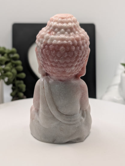 Pink Opal Buddha Statue - Statement Piece