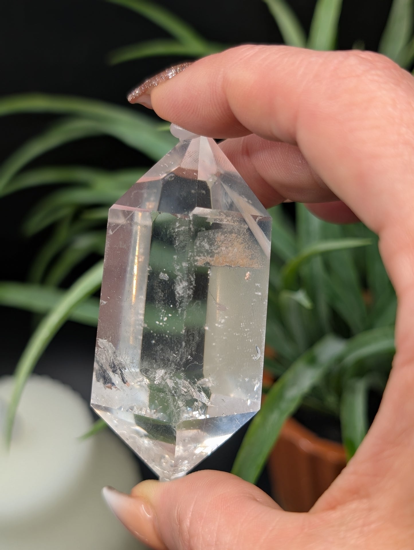 Clear Quartz Double Terminated Points with Superb Clarity!!