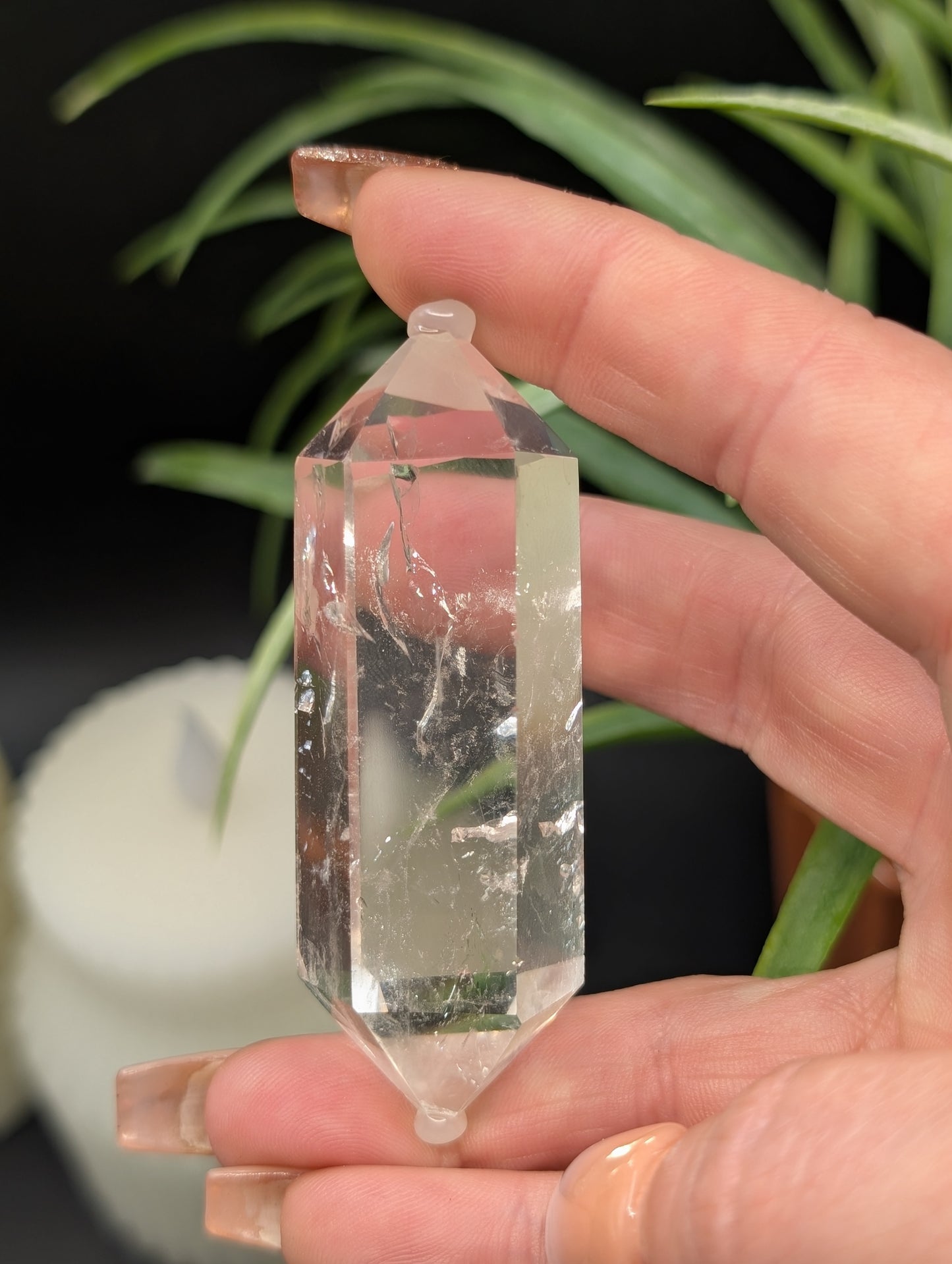 Clear Quartz Double Terminated Points with Superb Clarity!!