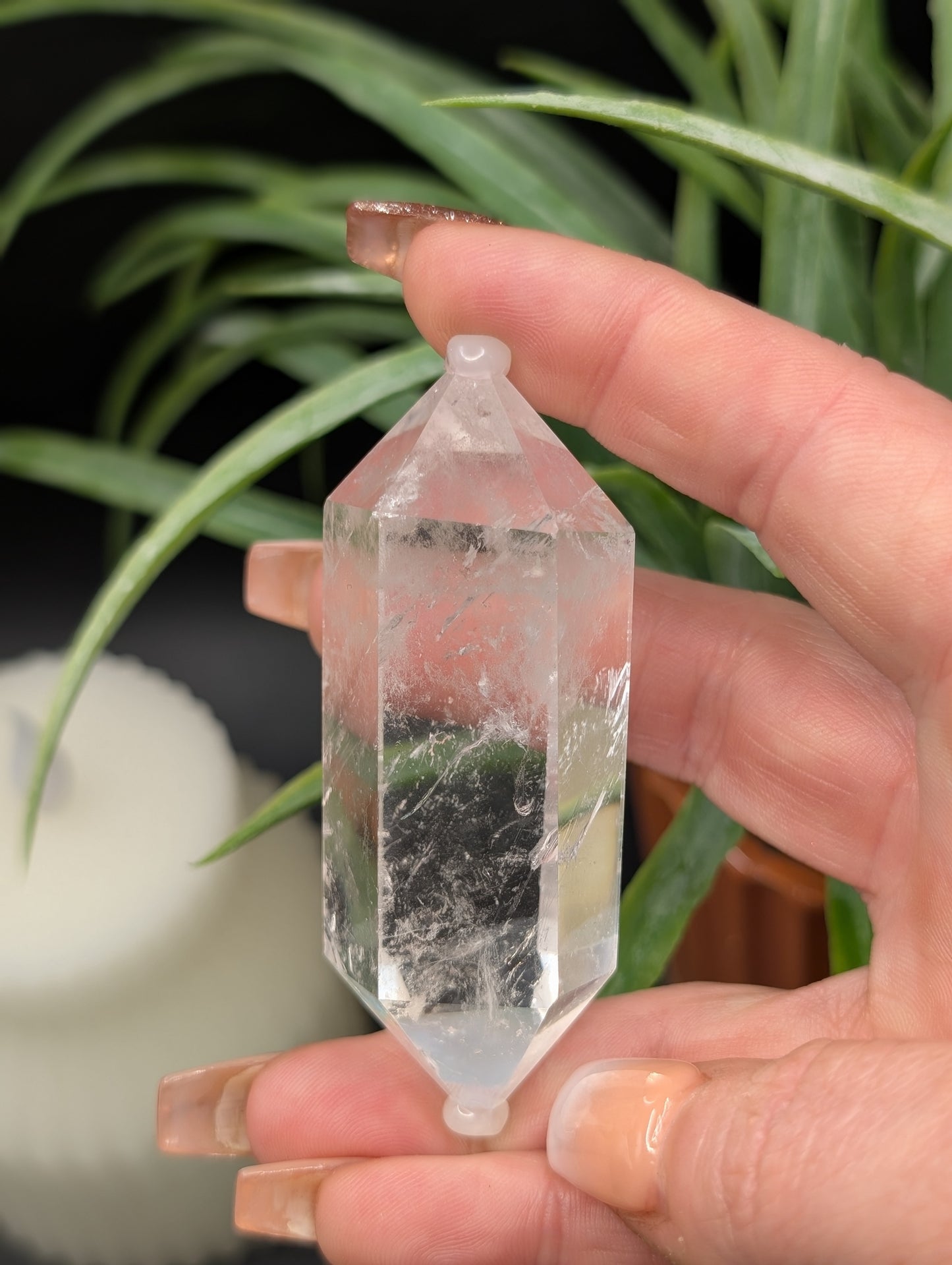 Clear Quartz Double Terminated Points with Superb Clarity!!