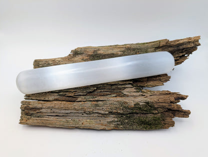 Selenite / Satin Spar Charging Rod, Cylinder, Harmonizer
