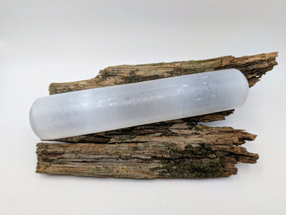 Selenite / Satin Spar Charging Rod, Cylinder, Harmonizer