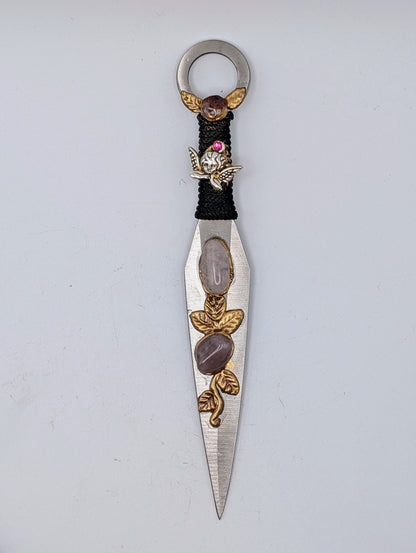 Metal & Crystal Daggers/Athames - Ritual Blades 6"
