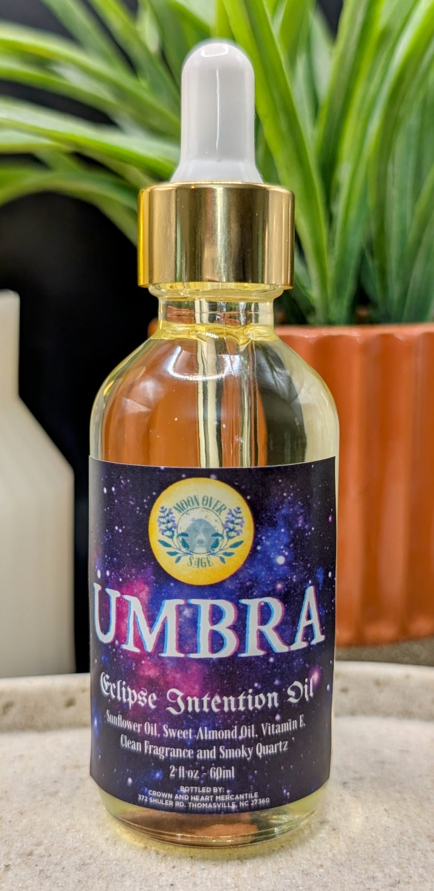 Moon Over Sage's Own Line of Intention Oils Infused with Crystals and Moon Magic!