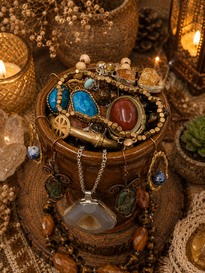 Wanderer's Earth & Stone Jewelry Jar