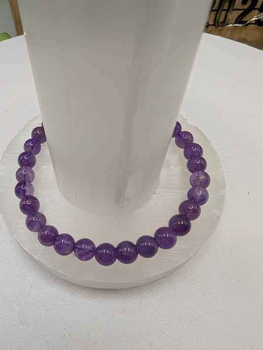 Amethyst Beaded Bracelet