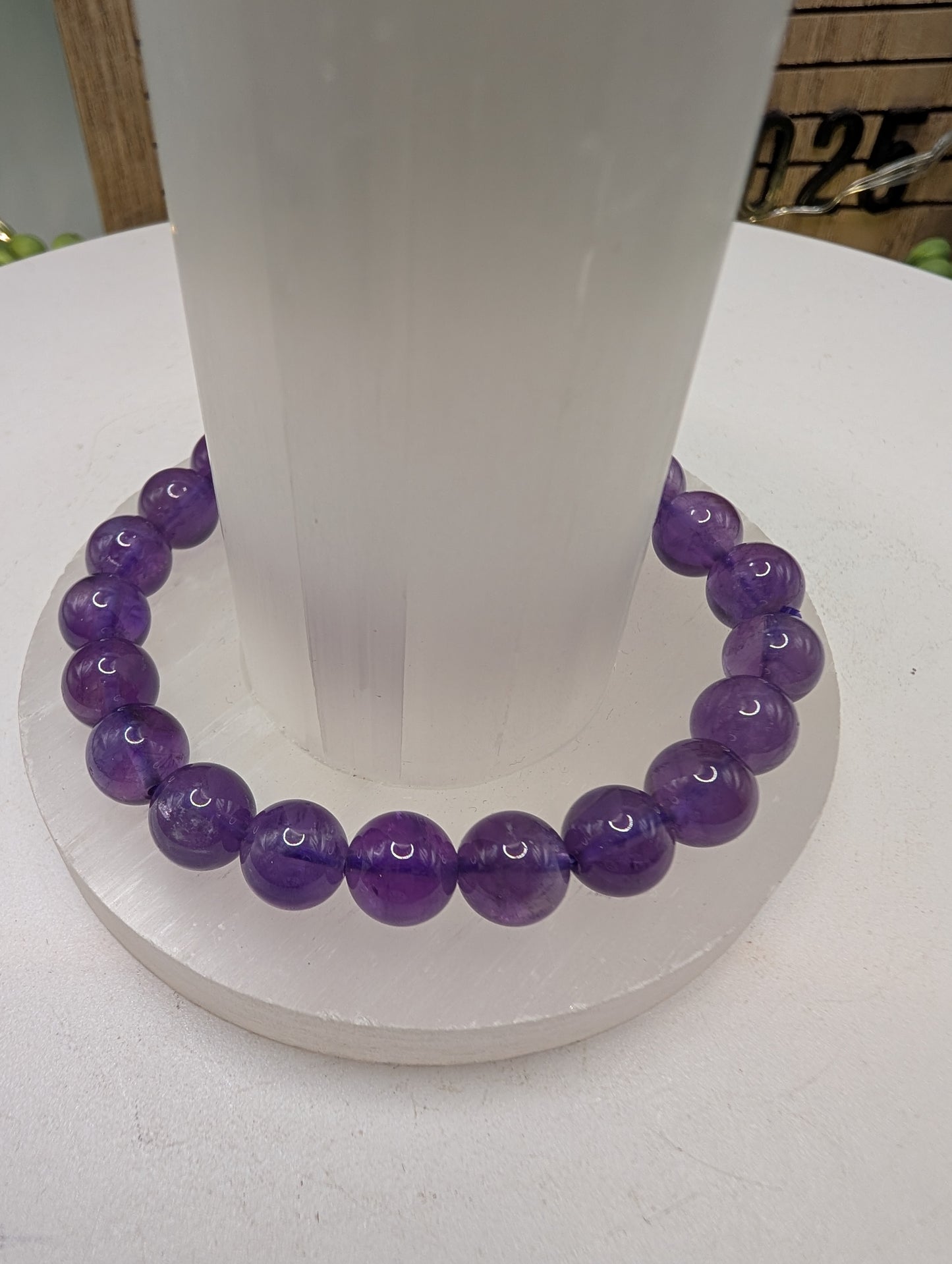 Amethyst Beaded Bracelet