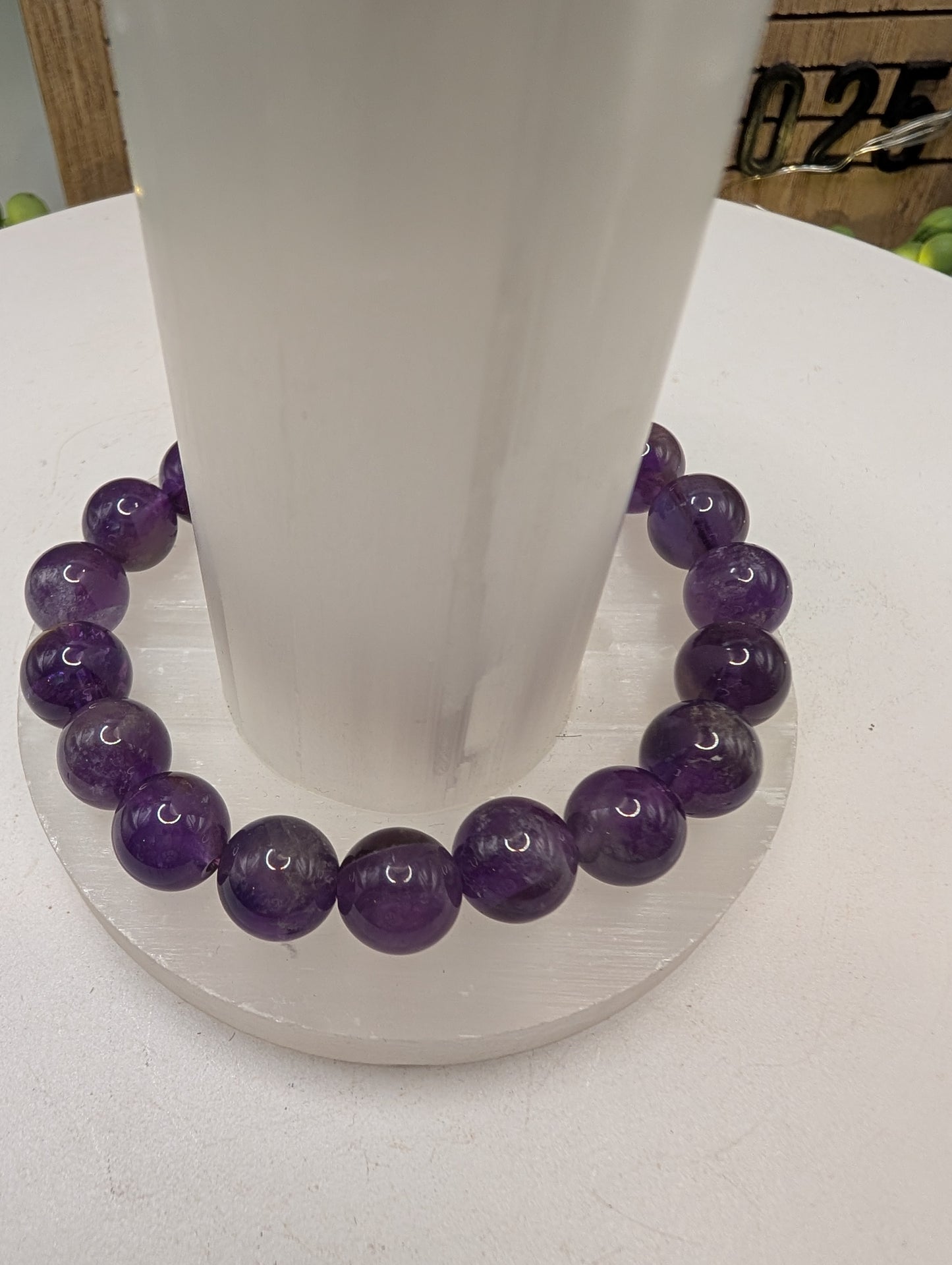 Amethyst Beaded Bracelet