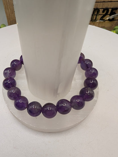 Amethyst Beaded Bracelet