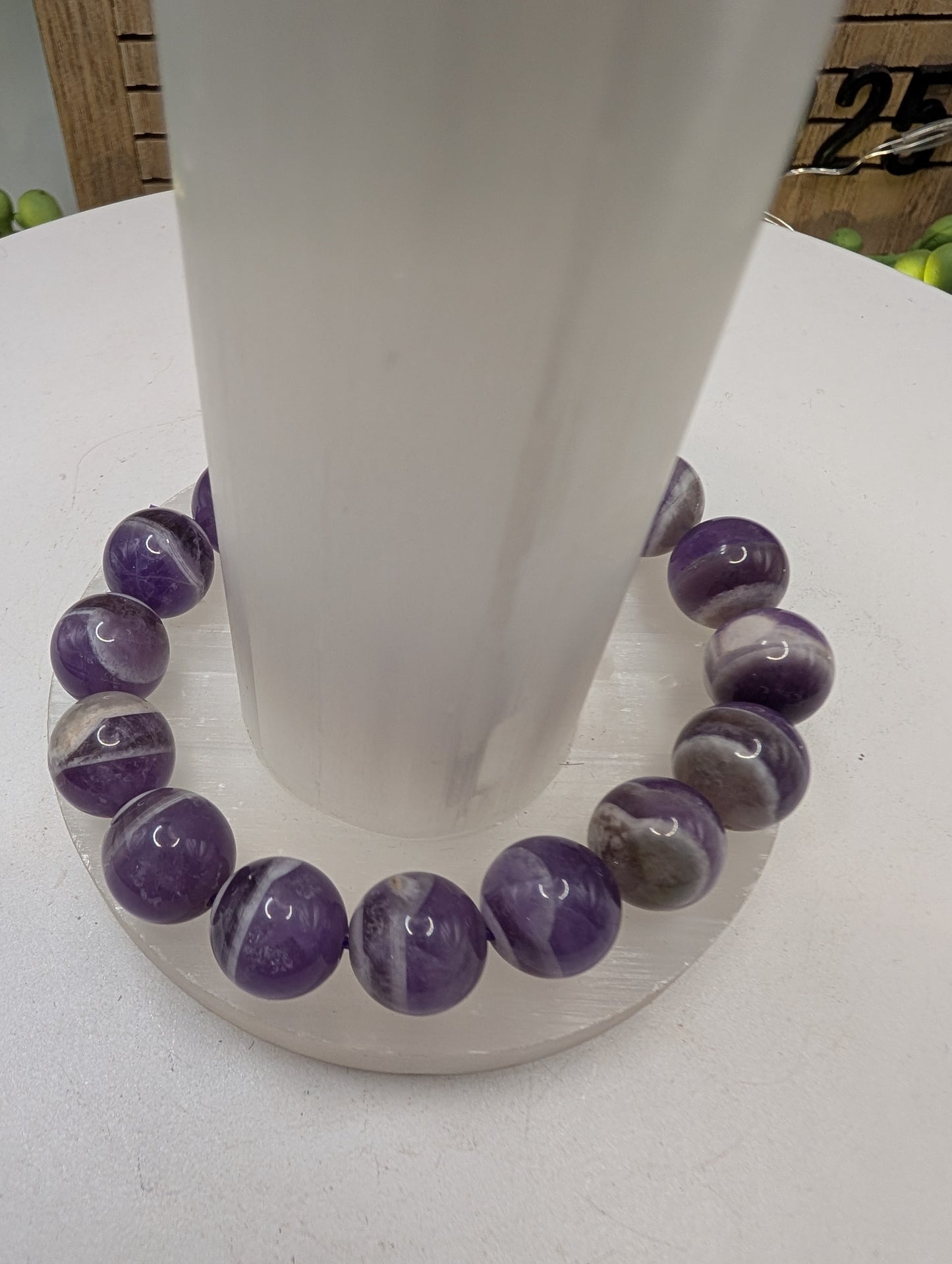 Amethyst Beaded Bracelet